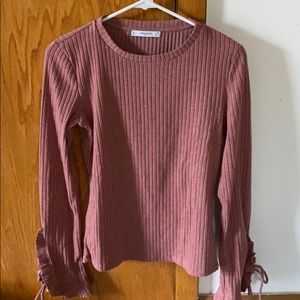 Mango size small mauve long sleeve top